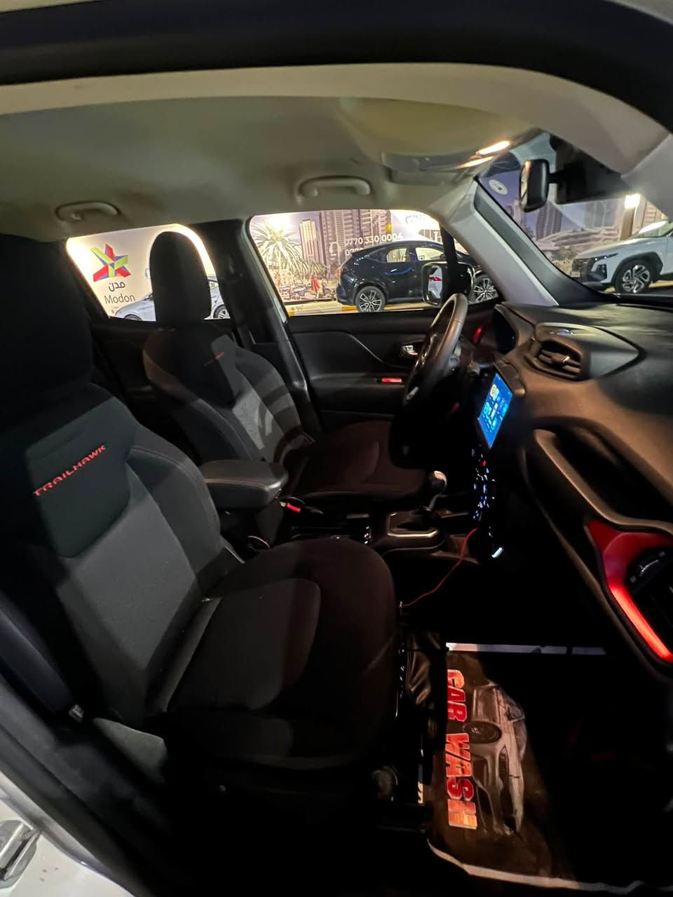 للبيع Jeep Renegade Trailhawk 2023
جيب رييجنيد 2023

 Trailhawk – أعلى فئة للطرق 

اللون ابيض 
رقم الشاصي 

ZACNJDC16PPP40765

* مواصفات Trailhawk الأصلية
بصمة  وتشغيل عن بعد  وجام اتو هاند بصمة
* محرك 1.3 تيربو
* 4 سلندر
*  نقطة عمياء واشاير بل مري
* ماشيه 31,890  كيلو وليس ميل
* محرك كير كفالة وعل فحص
* شاصي لغود كفالة وعل فحص
* تبريد ثلج كفالة
* حدادية كفالة 
* داخلها اسود بلادي كفالة وختم الترايل هوك عليها 
* كير أوتوماتيك 9 سرعات انسى الصرف والعطل
* دفع رباعي 4×4
* شاشة شادلها كار بلي واندرويد اوتو كلشي مرتب وبلوتوث وسماعاتها فول beats الاصلية مالتها
* ايرباك سستم
* أنظمة قيادة للثلج والرمل والطين والصخور
الايتات واضح بل صور تعمي العين 
* Hill Descent Control 
* السيارة بابين وجاملغ فقط مبدلات  نفس اللون اصليات بصف السايق 

سيارة  نشطة ونظيفة كلش مرتبها عل ايدي معتني بيها متصرف عليها ربع مميزة وعملية خصوصا ببغداد ترايل هوك يعني انسى متحس  بالطسات والحفر 
الدشبول ولا كلوب بعدها بوضع الشركة.

السيارة باسمي تحويل مباشر
مكاني بغداد اليرموك 
السعر 143 وبيها مجال.
***********
