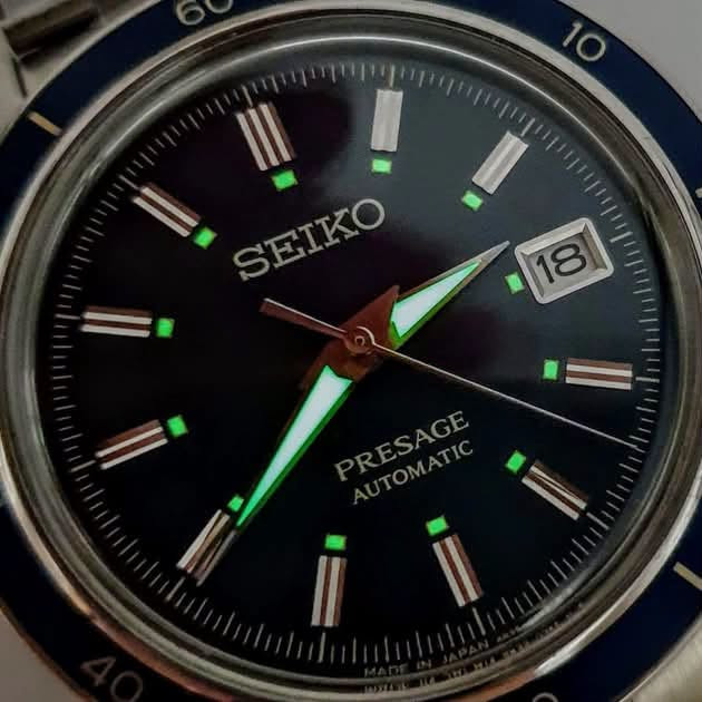 Seiko Presage

STYLE 60'S

متوفر وكالة ضمان سنة 

قطر 40.8

اوتوماتيك / تكويك 

احتياطي الطاقة 41 ساعة 

23 حجر 

ماكنه كشف 

زجاج كرستال هاردلكس مقاوم للصدمات والخدوش 

مقاوم للماء 50 متر 

توجد خدمة توصيل 

***********
