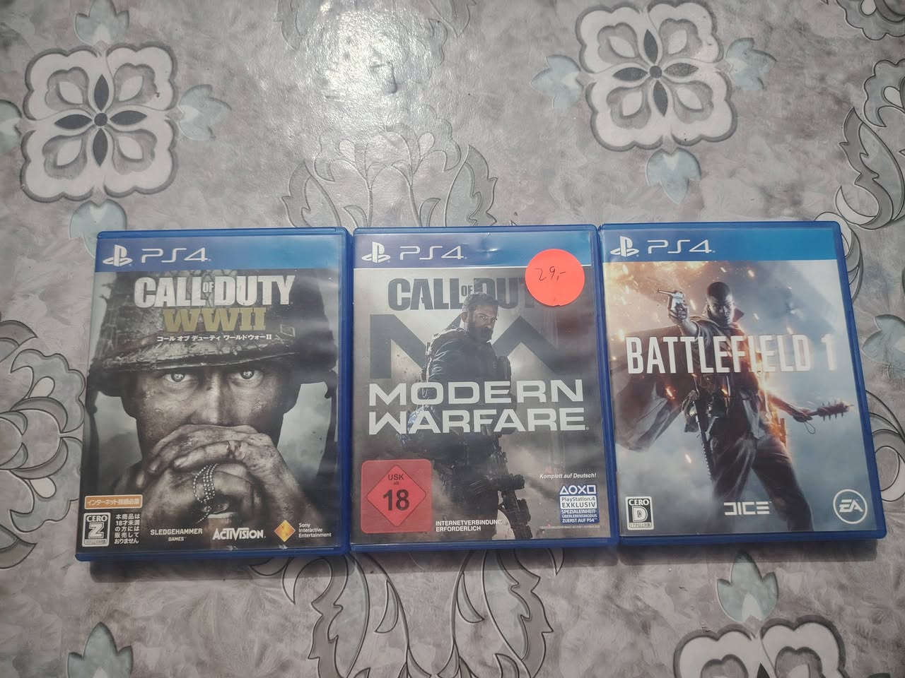 سلام عليكم أخوان
بلي 4سلم للبيع+بي حساب GTA5 لفل 68 وبعد بي حسابات هواي منهن كول اوف ديوتي مودرن ورفير
ويجي ويا دركسون اوتوماتيك
ويجي ويا تلث اقراص
كول اوف ديوتي مودرن ورفير
وكول اوف ديوت WWII
وباتلفيد 1
ويا قاعده تبريد
ويا يو بي اس 800
ويده اصلية
كيبلين شحن يدات
البلي مفتوح تنضيف فقط
اي مشكله مابي
مكاني ديوانية وتوصيل عندي
تواصل*********** راسلني واتس متواجد اكثر
