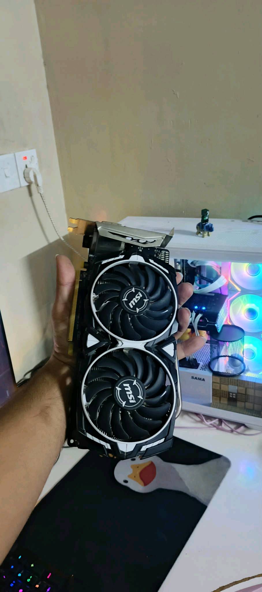 تجميعة بكرت rx 470 msi