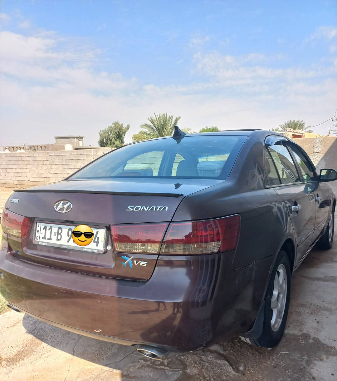 سوناتا ٢٠٠٦ وارد امريكي ٣٣٠٠
رقم بغداد دولي بأسمي جاهزه 
محرك كير كهربائيات تبريد 
بصمه وتشغيل عن بعد
بيه صبغ احزام بدون ضرر 

بيع او مراوس حسب القناعة 
السعر ٨٨ وبيه مجال 

***********

