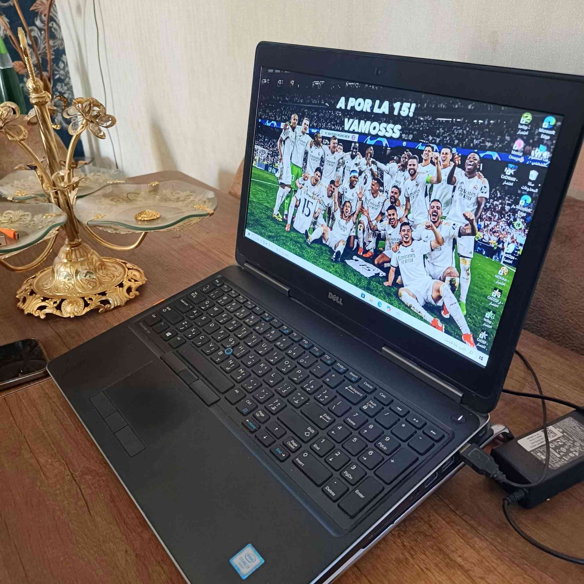 💻 Dell Precision 7520 للبيع
لابتوب من فئة الورك ستيشن (Workstation) القوية والمخصصة للأعمال الشاقة والتصميم والألعاب.
🔹 المواصفات:
 * المعالج: Intel Core i7-6820HQ
 * الرام: 16GB
 * كرت الشاشة المنفصل: NVIDIA Quadro M1200 بسعة 4GB VRAM فعلي
 * كرت الشاشة المدمج: Intel HD Graphics 530
 * النظام: Windows 10 Pro 64-bit
🔹 ممتاز لـ:
برامج الهندسة والتصميم (AutoCAD, Photoshop, Premiere)، الأعمال الشاقة، والألعاب.
ملحقات: ماوس + شاحنه
📍 المكان: بغداد ابو غريب
📞 للتواصل:[***********]
💰 السعر: [450,000] بي مجال للطيبين
