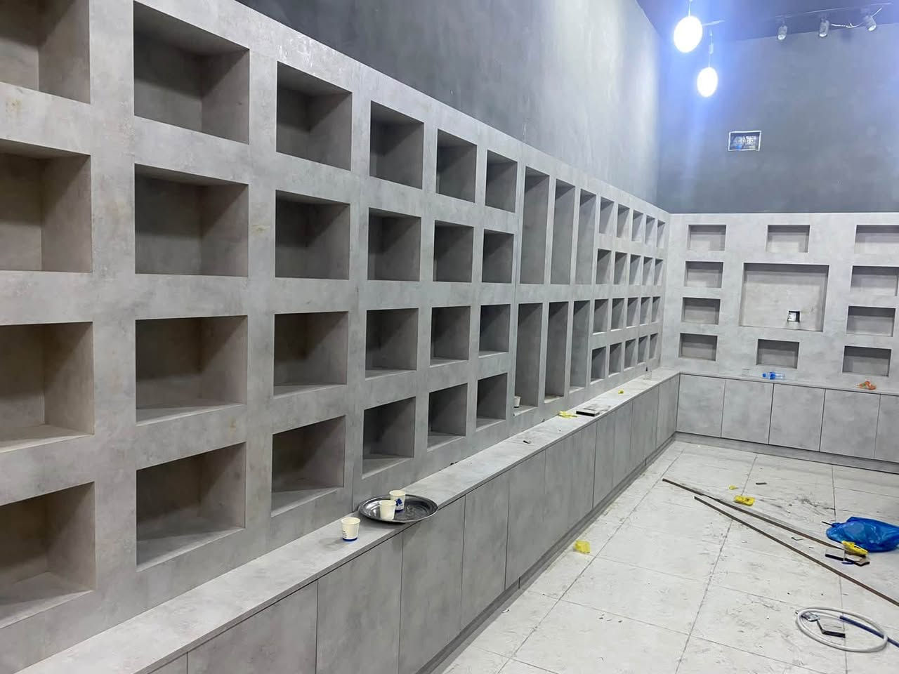 خشب MDF • إنارة LED • ٦ قطع