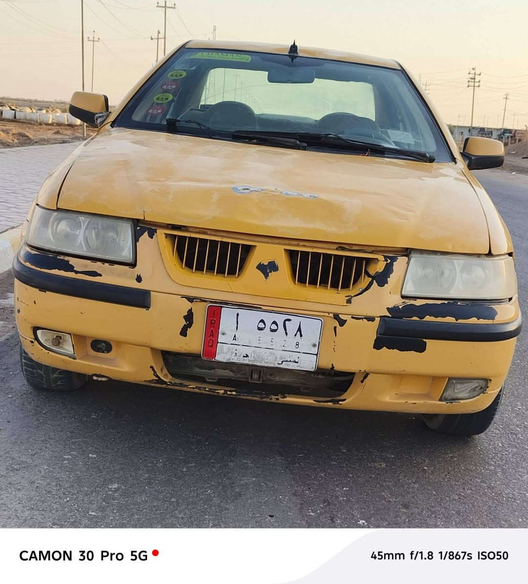 السلام عليكم سمند 2011 ناطق
مكينه جديده لاتنقيص لا تبخير 
سنويه جديده ل2027 غرامات ماعليها
السعر 13
*********** مكاني ديوانيه غماس

نص مكتوب في الصور:
- CAMON 30 Pro 5G 25mm f/1.8 1/783s ISO52
- CAMON 30 Pro 5G 25mm f/1.8 1/736s ISO51
- CAMON 30 Pro 5G 45mm f/1.8 1/867s ISO50
- CAMON 30 Pro 5G 25mm f/1.8 1/1342s ISO51
- CAMON 30 Pro 5G 48mm f/1.8 1/261s ISO50