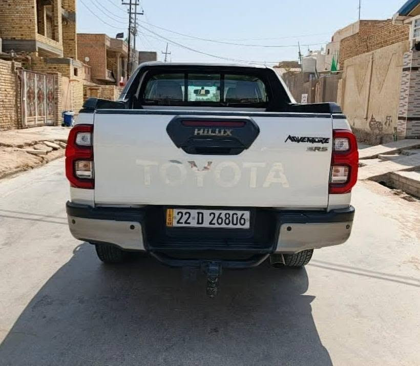 سلام عليكم للبيع تيوتا هايلوكس تي ار دي موديل 2022 كويتيه محدثه بل كامل افنجر  رقم اربيل دولي  سنويه 2027 ماشيه 113 الف سياره مكفوله كفاله عامه ماعده صبغه بصيطه مشره بل سونار كير ومحرك مكفول وحداديه وتخم تاير جديده سعر 310 وبيه مجال مكان سياره ذي قار قلعه سكر الاستفسار نتصال عله الرقم ***********
