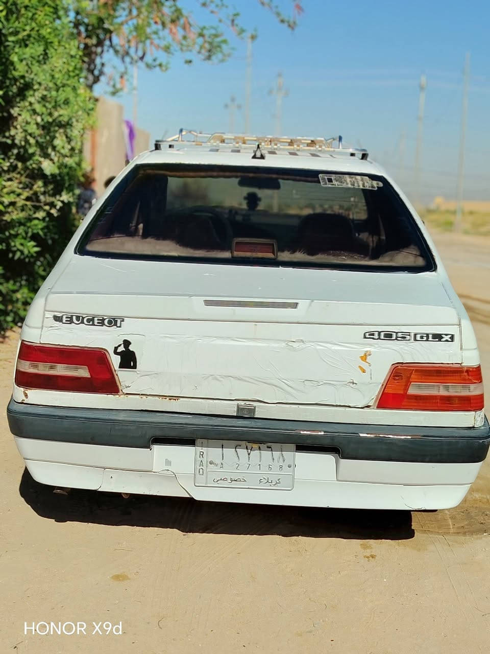 السلام عليكم بيجو405
مديل2009جاهزة من كلشي

سنوية جديدة مداور ثاني يوم

دواخل حلوة خير من الله كير حديد مكينه جديدة لاتنقيص ولاتبخير لاستيك ولف الصبح شويه ويكطع

تخم تاير جديد حدادية جديدة مكفوله من الضربه القويه تحجات بسيطات شواصي جدد جاهزة علة اخر حبايه وسعرهة مناسب 20وبيه مجال جدا جدا بسيط للاستفسار الاتصال ***********

نص مكتوب في الصور:
- HONOR X9d