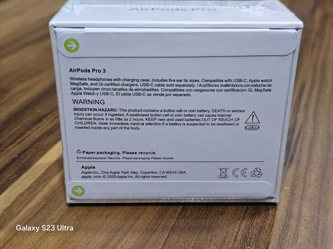 السلام عليكم ايربود اصلي كما موضح امامكم اعلى سعر ابيع ..***********

نص مكتوب في الصور:
- Galaxy S23 Ultra