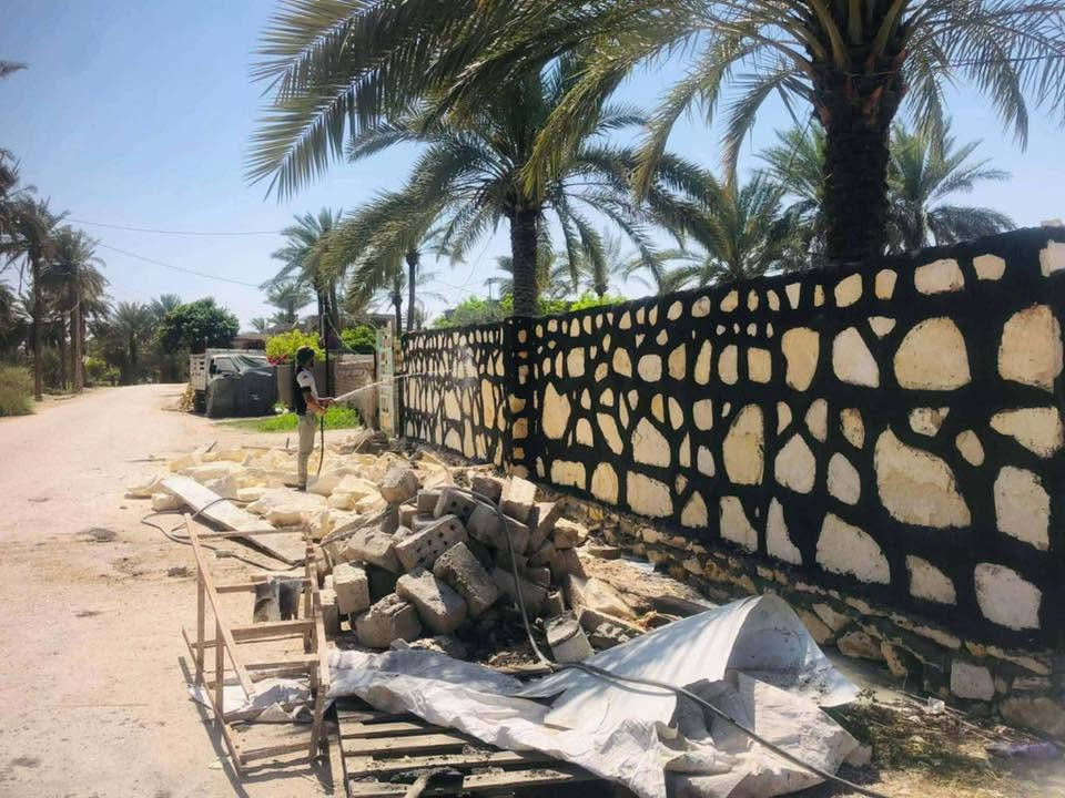 بناء حجر كرسته وعمل ‭***********‬
