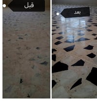 جلي موقعي • مرمر طبيعي • تنظيف أرضيات