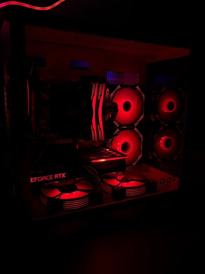 تجميعة كاملة للبيع
GPU:3060TI <ARGB> (درجة الحرارة موضحة بالصور)
CPU:R5 5600G (مع كرت شاشة مدمج)
M.B:ASROCK B450 STEEL LEGEND <ARGB>
RAM:16GB 3200MHZ <ARGB> (8x2)
PS:600W SILVER STONE
STORAGE:SSD 240GB+HDD 500GB 
CASE:AIGO WHITE X5 FAN <ARGB>
السعر:925
مكاني كربلاء توصيل موجود 
للتواصل واتساب ***********
