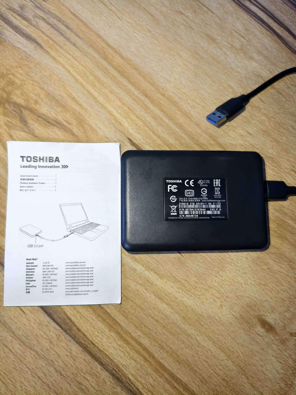 هارد توشيبا (Toshiba) اصلي للبيع
هارد توشيبا اصلي بحجم ٢ تيرا 
الهارد نظافة ١٠٠٪ 
كامل مع الواير الاصلي مالتة 
تجي تفحص وتتاكد بنفسك 
السعر ٩٠ الف 
المكان ببابل المسيب 
راسل واتساب على هذا الرقم ***********
