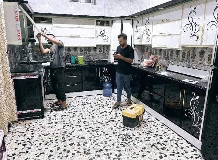 تبديل كاونتر • المنيوم تركي • الرمادي البوفراج