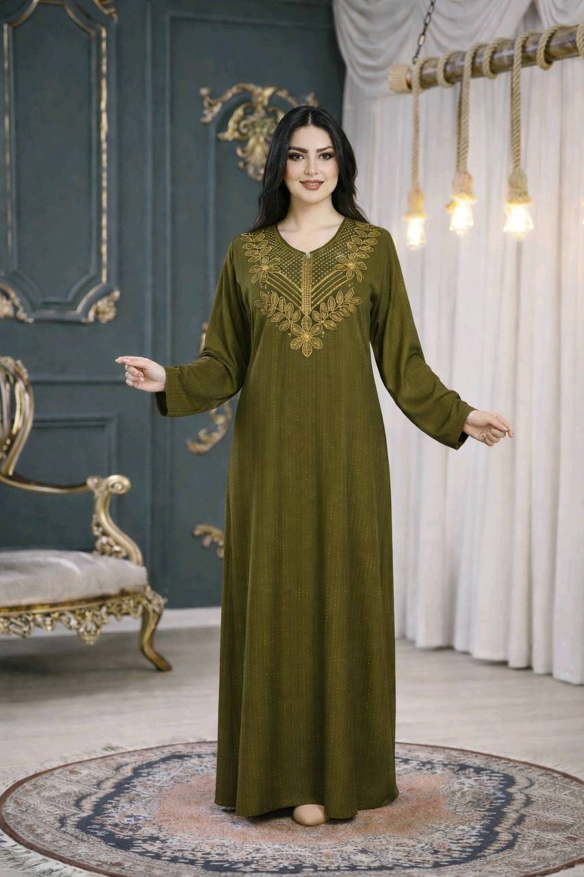 *تخفيضات كلبيه نسائي صيفي*
*خامه كشمير تركي (مسيم )تطريز صدر*  *تفاصيل القماش مسيم ذهبي* 

*قياس  L  Xl  XXL*
*السعر_ 15
للحجز ***********