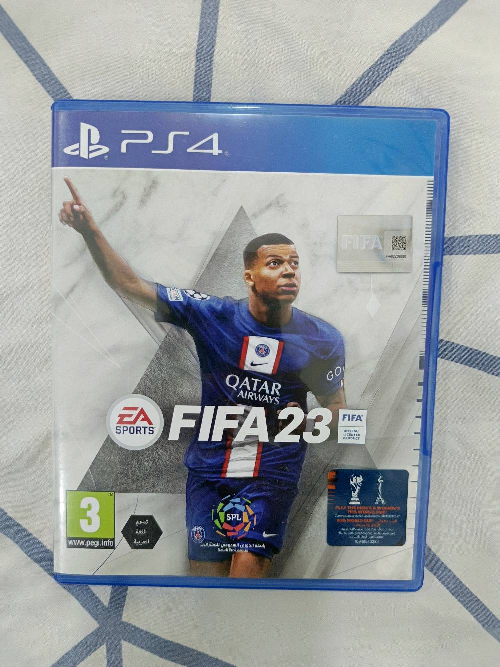 للبيع: جهاز بلايستيشن 4 (PS4 Slim) بحالة ممتازة
​السعة: 500 جيجابايت  
​الملحقات:
​جهاز PS4 Slim أسود  
​كرتون الجهاز الأصلي
كيبل الشحن(التشغيل) +كيبل HDMI 4K 
​يدين تحكم (DualShock) عدد2
​الألعاب (أقراص أصلية):
​FIFA 23  
​GTA V (Premium Edition)  
​God of War  
​الحالة: شغال ونظيف جداً وبدون أي مشاكل.
​السعر:290الف دينار وبي مجال 
المكان:بابل-قضاء المسيب-حي الموظفين
للتواصل:  ***********  أو على الخاص