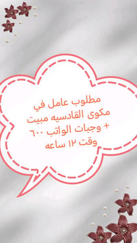 وظيفة • تنظيف • القادسية