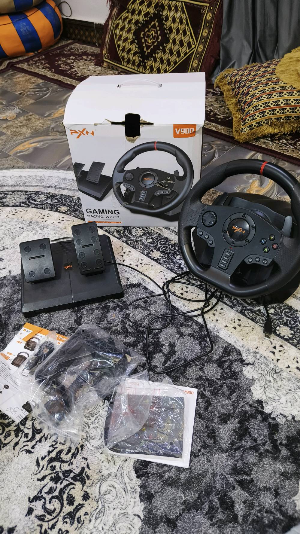 🎮 دركسون ألعاب PXN V900 للبيع 🏎️🔥
دركسون Gaming Racing Wheel من شركة PXN
✅ يشتغل على PC وPS4 وXbox
✅ دوران 270° / 900°
✅ وياه دواسات بنزين وبريك
✅ مناسب لـ Forza وEuro Truck وAssetto Corsa وغيرها
✅ نظيف وحالته ممتازة
📦 موجود بالكارتون
💰 السعر: 100,000 دينار قابل للتفاوض بشكل بسيط
📍 البصرة
📩 للتواصل مراسلة خاص 
***********