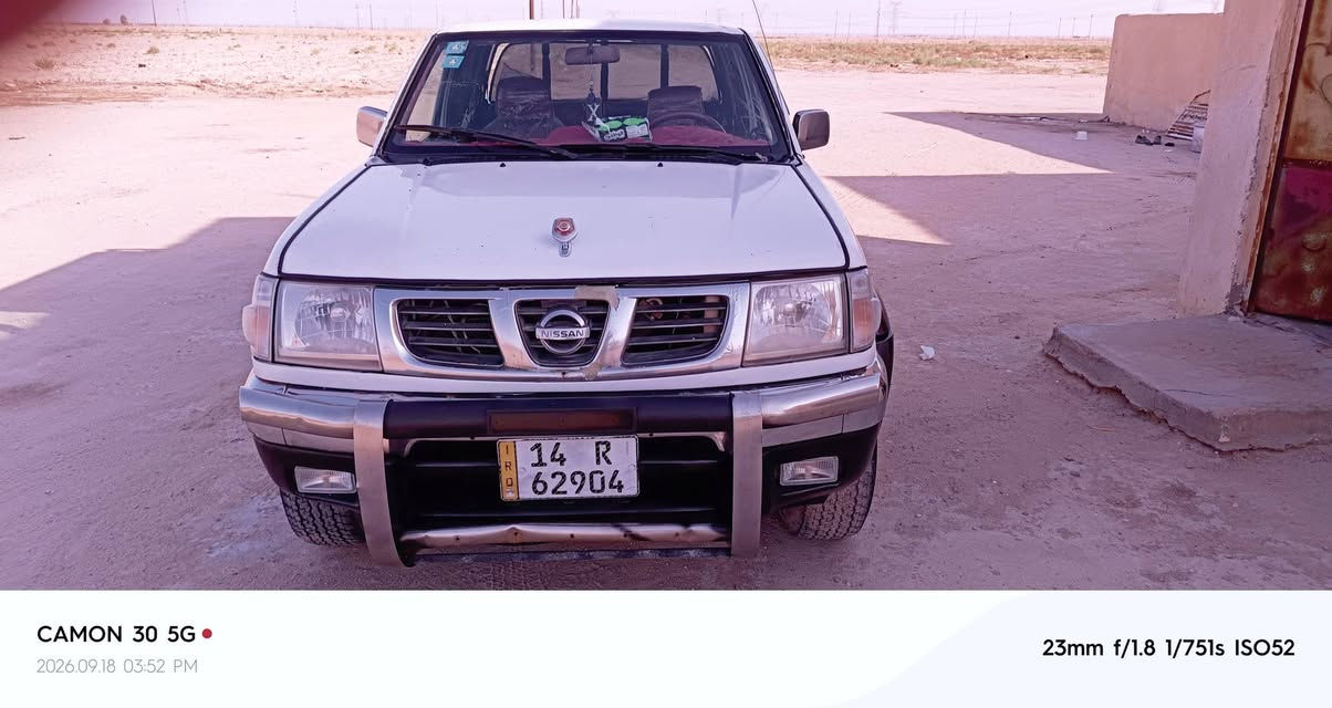 نيسان للبيع شبوط  فورويل2004مكفوله كفال عامه من من الضربه والتجيه والكلبه بيه رشات قليله تلحيضات محرك شرط وحداديه جديده  كهربائيات شغاله تبريد شغال رقم السيارة بصرة إنجليزي  عنوان السياره بصره تاريخ انتهاء السنوية 2026/12/18 تحويل ثاني يوم السعر90 وبيهه مجال تصال ***********

نص مكتوب في الصور:
- CAMON 30 5G
- 2026.09.18 03:51 PM
- 23mm f/1.8 1/807s ISO52
- 23mm f/1.8 1/702s ISO53
- 2026.09.18 03:52 PM
- 23mm f/1.8 1/751s ISO52
- CAMON 30 5G 2026.09.18 03:52 PM 23mm f/1.8 1/659s ISO52
- CAMON 30 5G 2026.09.18 03:52 PM 23mm f/1.8 1/751s ISO50