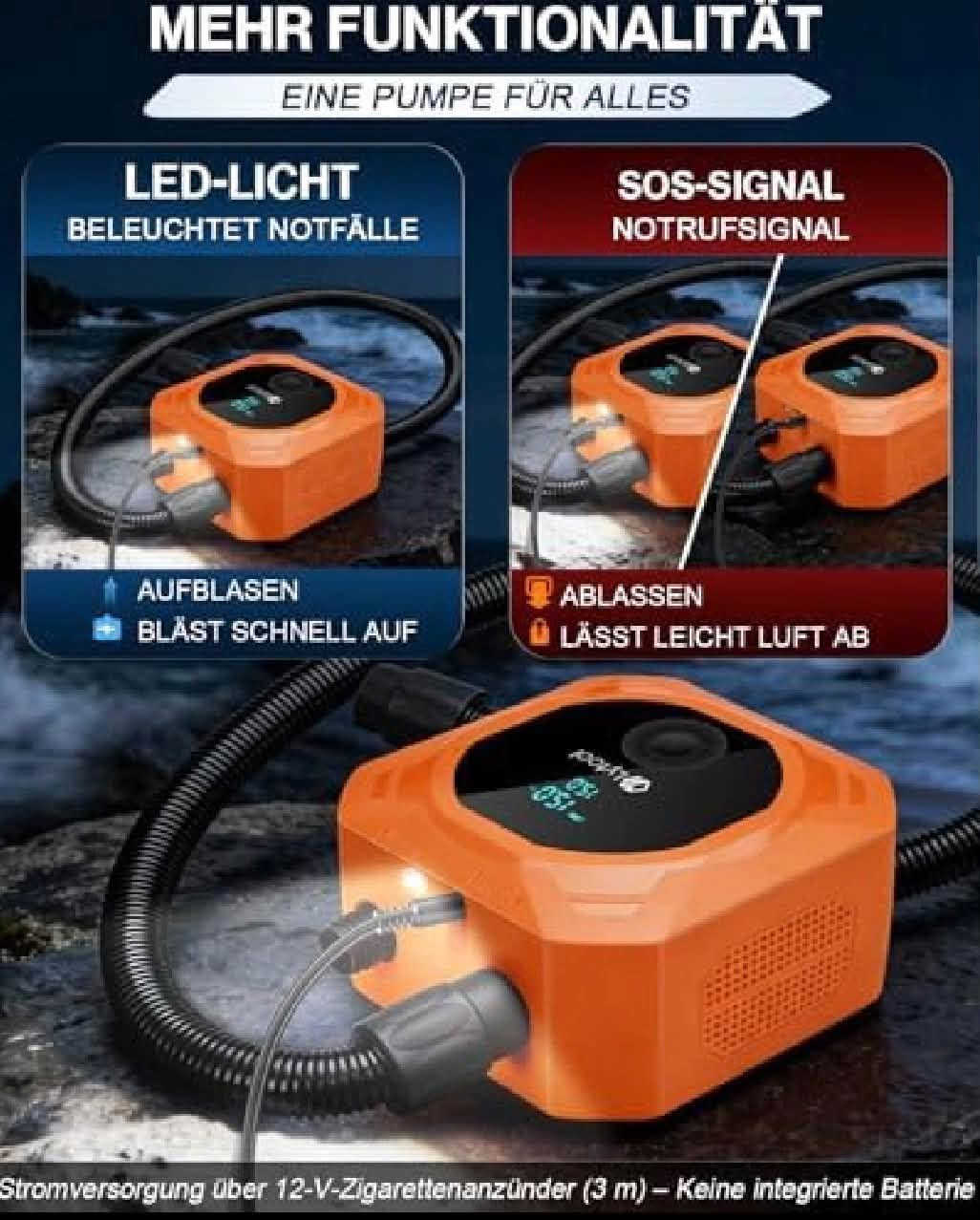 منفاخ هواء محمول شحن أصلى ماركه  اوروبى سعر ٣٨٠٠٠ الا ٥٠٠٠٠
20 psi to 50 psi

🇺🇸🇬🇧 🇩🇪📌كوليتي اهمشي

توصيل كول محفزات 🇮🇶 

***********

نص مكتوب في الصور:
- Compatible with Common Valve Types
- 15.0
- Lytool
- PROFESSIONAL INFLATABLE TENT PUMP
- DEDICATED INFLATABLE TENT ADAPTER
- 4 boards in One Charge 4000mAh | 14.8V | 59.2Wh | 2000mah*8 Fast Fully Charged: 2h Up to 45W fast charging PD 3.0 Charging Protocol: 5V-3A/9V-2A/12V-1.5A/15V-3A/20V-2.25A
- MEHR FUNKTIONALITÄT EINE PUMPE FÜR ALLES LED-LICHT BELEUCHTET NOTFÄLLE SOS-SIGNAL NOTRUFSIGNAL AUFBLASEN BLÄST SCHNELL AUF ABLASSEN LÄSST LEICHT LUFT AB Stromversorgung über 12-V-Zigarettenanzünder (3 m) – Keine integrierte Batterie