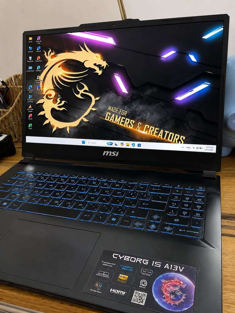 لسلام عليكم شباب

اللابتوب الاحترافي من Msi باحدث فئاته الCyborg 1S 

بتاريخ اليوم 7\20 

اللابتوب نضافه عاليه مضمون من الخلل او الملاحضه

ياتي بعتاد احترافي

شاشه حجم 15 انش معدل تحديث 144 فريم الوان 100!%SRGB

معالج خارق من انتل بنوع 

Core i7-13650H-5.2GHZ TURBO BOOST 

من الجيل الثالث عشر فئه H للاداء الثقيل

كرت الشاشه المنفصل احترافي من

Nvidia RTX 4060-8GB DLSS + frame generator 

حجم 8 كيكا ممتاز

يدعم خواص advanced MUX SWITCH تكدر تكيمنك و ترندر عليه باداء عالي بدون وضعه على الكهرباء 

رامات سعه 16GB نوع DDR5 قابل للتطوير

هارد 512نوع m.2 قابل للتطوير

لابتوب شرق اوسط وكاله عربي بكيبورد عربي من الوكاله 

صوت ستيريو محيطي جدا مجسم تخصصي

اكيد اللابتوب احترافي لكافه الاستخدامات الثقيله

السعر مليون و185 فقط 

بغداد قرب البياع و متوفر التوصيل 

للتواصل*********** عرض أقل

