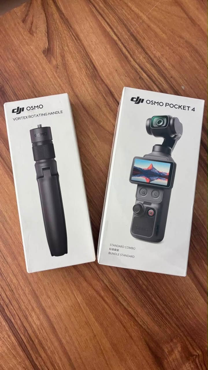ئاستی ڤیدیۆ و وێنەکانت ببه بەرزترین ئاست بە نوێترین بەرهەمەکانی DJI:
 DJI Osmo Pocket 4: کامێرای جیبی بە جێگیرکەری ٣ تەوەرەیی بۆ ڤیدیۆی ڕوون و بێ لەرزین.
 DJI Osmo 360: کامێرای ٣٦٠ پلەی پرۆفێشناڵ بۆ تۆمارکردنی هەموو گۆشەکان.
 DJI Mic Mini: مایکی بێوایەری زۆر بچووک بە دەنگێکی بێگەرد و سیستەمی لابردنی ژاوەژاو.
 DJI Osmo Vortex Rotating Handle: دەسکێکی سووڕاوە بۆ جووڵەی سینەمایی.
 DJI Osmo Extension Rod: ستیکی درێژکراوە بۆ وێنەی بەکۆمەڵ و دیمەنی فراوان.
🚀 وصلت تشكيلة DJI الجديدة!
ارتقِ بمحتواك إلى المستوى الاحترافي مع أحدث منتجات DJI:
 DJI Osmo Pocket 4: كاميرا جيب مع مانع اهتزاز 3 محاور لتصوير سلس وبدقة عالية.
 DJI Osmo 360: كاميرا احترافية للتصوير الشامل بزاوية 360 درجة.
 DJI Mic Mini: ميكروفون لاسلكي مدمج بحجم صغير وصوت نقي مع عزل للضوضاء.
 DJI Osmo Vortex Rotating Handle: مقبض دوران لإضافة حركات سينمائية مميزة.
 DJI Osmo Extension Rod: عصا تمديد لالتقاط صور وفيديوهات بزوايا واسعة.

📥📩
حجز 📞☎️ 
***********

