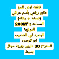طابو زراعي • ٢٠٠م • البصرة أبي الخصيب