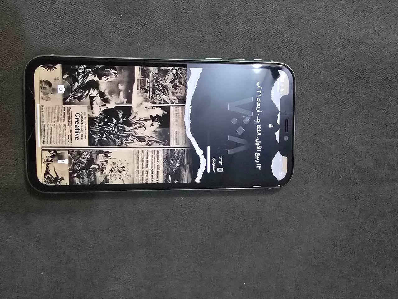 السلام وعليكم  ايفون11عادي ذاكره128 بطاريه81 بلاديه مبدل شاشه اصليه فقط وباقي جهاز نضيف و مكفول استفسار اكثر واتساب***********
