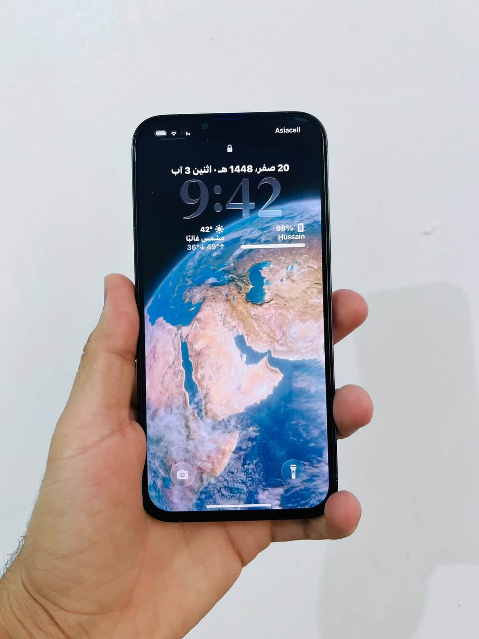 سلام عليكم 
ايفون 13 برو ماكس 
بطارية مبدلة اصلية شرط وشاشة كذالك
وكدامك مشاكل تليفون ماخذلها صورة ميحتاج تفحص كل مشاكل تليفون كدامك وتليفون شرق اوسط 
ذاكرة 256 
كامرة وكفت بل تحديث + فيس ايدي هم متأكد 100‎%‎ مامبدلات 
وجهاز بسعر مناسب للتواصل /***********

نص مكتوب في الصور:
- 9:43
- حالة البطارية والشحن
- رسالة مهمة حول البطارية
- غير قادر على التحقق من أن هذا الـ iPhone يحتوي على بطارية أصلية من Apple. قد لا تكون التفاصيل الواردة من هذه البطارية دقيقة.
- لمعرفة المزيد
- الحد الأقصى للقدرة
- 100%
- هذا قياس لقدرة البطارية مقارنة بقدرتها عندما كانت جديدة. قد تتسبب القدرة المنخفضة بتقليل ساعات الاستخدام بين عملية الشحن والأخرى.
- أقصى قدرة للأداء
- الـ iPhone غير قادر على تحديد عمر البطارية.
- شحن البطارية المحسن
- للحد من استنزاف عمر البطارية، يتعلم الـ iPhone من عادات الشحن اليومية، بحيث ينتظر ولا يتجاوز 80% حتى يحين موعد حاجتك إلى استخدامه.
- 9:44 القطع والخدمة تجمع Apple سجل تاريخ القطع والخدمة، وهذا السجل يعرض معلومات عن هذا الـ iPhone وحالته وتفاصيل إصلاحه. معرفة المزيد... سجل تاريخ الخدمة البطارية غير معروف الكاميرا غير معروف الشاشة غير معروف بصمة الوجه مشكلة