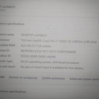 حاسبة dell مستعملة نظيفة جدا  معالج core i7-1165G7  رام 16gb ddr4  تخز...