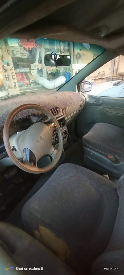 دوج كرفان موديل 96 رقم كركوك سياره سبعةراكب جاهزه  ترايم وين ما يعجبك محرك باجيرو الاصلي سته سلندر كير اوتو محرك او كير خير من الله  هزه جديده او رقم انكليزي دولي بسم ابني مشروع وطني السعر 50 ورقة   للبيع او مراوس  موصل حي السماح  للمراوس اذا اقل من سيارتي اريد فرق  رقمي 
***********

نص مكتوب في الصور:
- Shot on realme 8 18:46 13-08-2026
- Shot on realme 8 18:46 13.08.2023
- Shot on realme 8
- ١٨:٤٧ ١٣ ٠٨ ٢٠٢٦