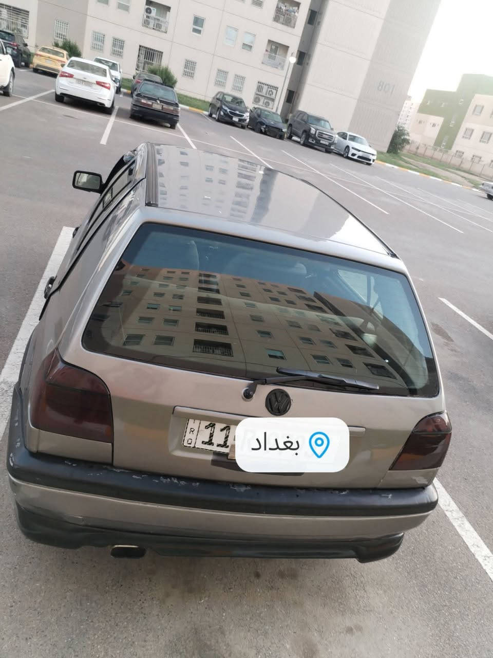 السلام عليكم
فولكسفاكن كولف 1992 رقم بغداد انكليزي بأسمي
السيارة كير محرك تبريد كهربائيات كلة مكفول
محرك 2000 كير عادي
السيارة بحالة ممتازة جدا 
مكاني بغداد مجمع بسماية للتواصل ***********
للبيع او مراوس السعر 38
