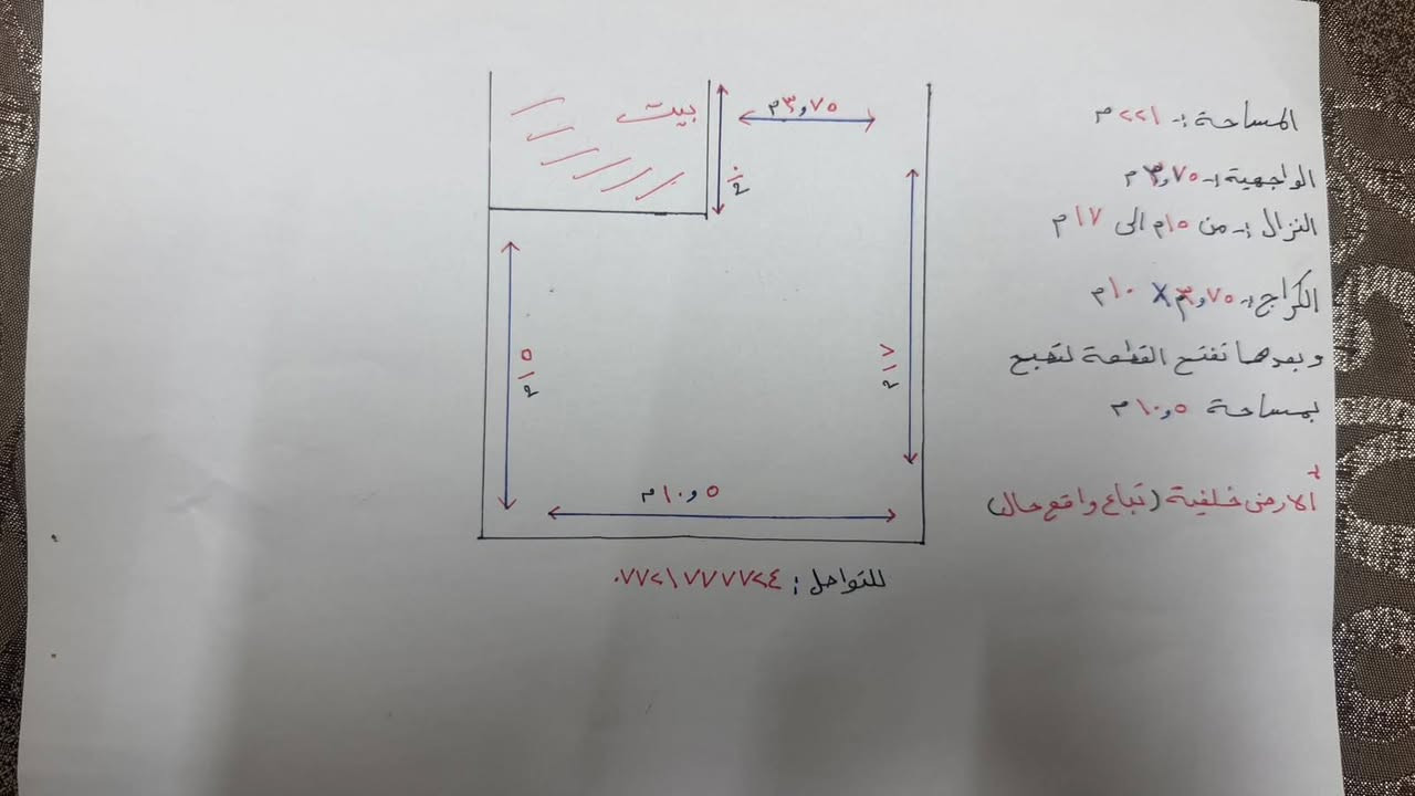 ارض خلفية • ٢٢١م • الكماليه شارع المصرف