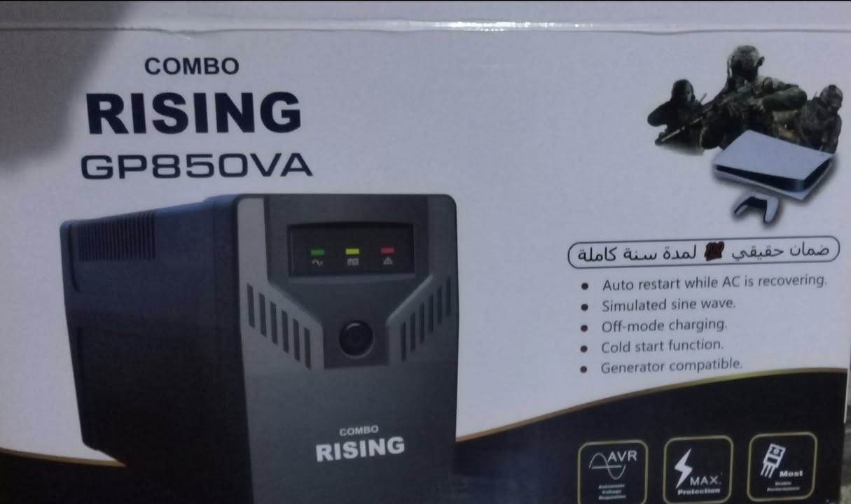 السلام عليكم ups يو بي اس حجم 850 من شركة Rising ماخذها من مكتب عين الصقر يعني رقم 1 ماخذها بشهر الثاني هاي السنة عليها ضمان سنة فقط يعني بعد 5 شهور و ينتهي
المكان الموصل 17تموز👉👉👉👉👉
السعر 35 الف.3️⃣5️⃣ 
للتواصل واتساب ***********
