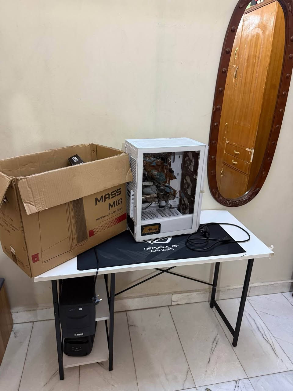 🔥 PC Gaming للبيع – مواصفات قوية ومتكاملة 🔥

🎮 كرت الشاشة: RTX 4060 Ti 8GB
🧠 المعالج: AMD Ryzen 5 5500
⚡ الرام: 16GB (8GB × 2)
💾 التخزين: 1TB + 256GB
🧩 اللوحة الأم: ASUS Prime B450M-A II
🔌 Power Supply: HV PRO 550W
🪟 النظام: Windows 11 Pro

🖥️ ميز كيمنك
🔋 UPS: قدرة 2000W

⌨️ الكيبورد: Free Wolf
🖱️ الماوس: Redragon

🔥 الجهاز كامل وجاهز للعب والاستخدام.
💰 السعر: قيم باليرضي الله 
رقمي *********** بغداد, العراق
