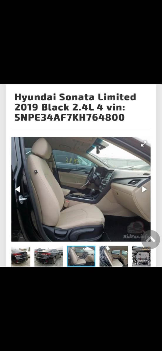🚘 للبيع Hyundai Sonata 2019

السلام عليكم ورحمة الله وبركاته 🌹

📌 معلومات عامة

• الموديل: Hyundai Sonata 2019
• الوارد: أمريكي
• الفئة: فول أوبشن عدا فتحة السقف
• الاستخدام: شخصي
• الممشى: 60,000 ميل تقريباً
• الحالة العامة: نظيفة جداً، مرتبة، ومكملة من ناحية المواصفات والصيانة، جاهزة للاستخدام ولا تحتاج أي صرف.

🔹 تفاصيل الحوادث

• الحادث في أمريكا كان عبارة عن جاملغ أمامي وشبر من البنيد فقط.
• صار بها حادث في العراق، وتم تبديل الجاملغ الخلفي.
• بدون إيرباك.
• بدون ضربة شاصي.
• بدون لَغَد.
• السيارة نظيفة جداً واستخدام شخصي.

✨ المواصفات والتجهيزات

• فول أوبشن عدا فتحة السقف.
• الكشنات ليست جلد.
• كشن السائق كهربائي.
• كشنات تدفئة 🔥
• بصمة تشغيل.
• بصمة أبواب.
• رادار جانبي بالمرايات.
• نظام تحديد المسار.
• مثبت سرعة.
• شاشة كبيرة.
• منظومة لايت زينون عالي وواطي.
• تبريد ممتاز جداً ❄️

🛠️ حالة السيارة والصيانة

• الصدر كامل جديد أصلي وكالة MOBIS.
• محرك جديد ونظيف جداً.
• بلكات جديدة أصلية.
• فلتر بنزين أصلي جديد.
• تايرات جديدة.
• السيارة كاملة ولا تحتاج أي صرف نهائياً.

🔧 الكفالة

• المحرك والكير والحدادية والتبريد بكفالة.

📍 الموقع والسعر

• الموقع: بغداد – الزعفرانية – أربع شوارع.
• السعر: 125 وقابل للتفاوض.
• للاستفسار: ***********

✅ سيارة مرتبة ونظيفة، مكملة مواصفات وصيانة، وجاهزة للاستخدام مباشرة. بغداد, العراق
