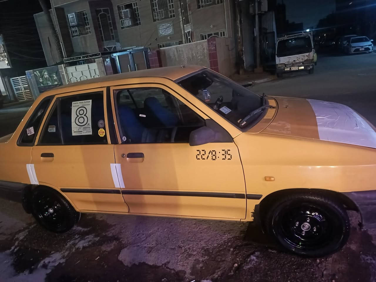 سلام عليكم سايبه موديل 12 تبريد منضومه جديده صدر جديد تايرت جدد المراوس العنوان بغداد لشعب رقم ***********
