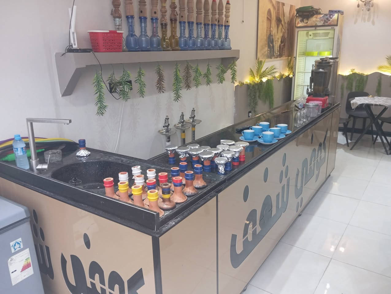 نراكيل • كاونتر مرمر • رخصة الادمن