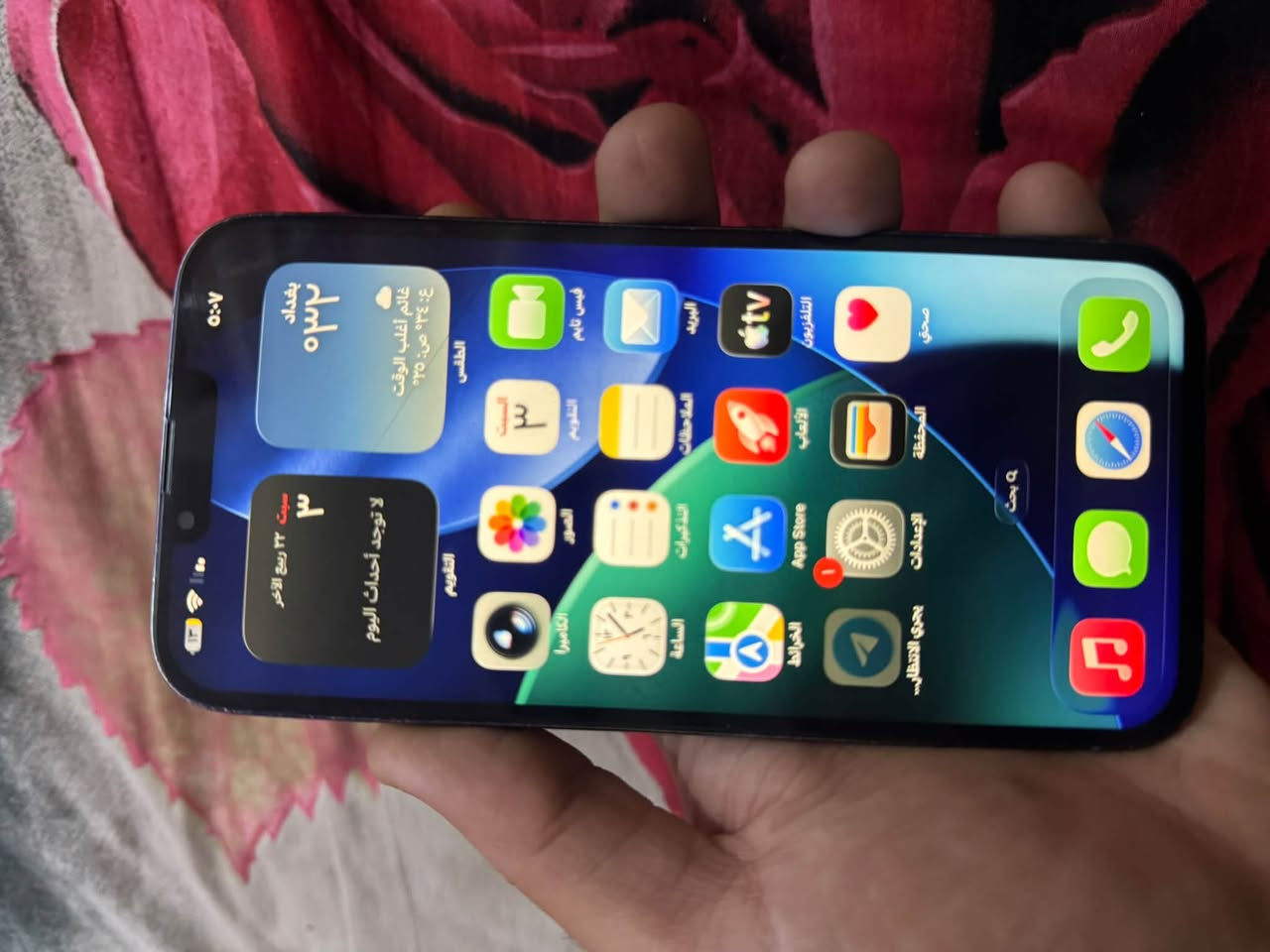 ايفون ١٣ برو ماكس ٥١٢ اكرر ذاكره ٥١٢ بطاريه ١٠٠ مبدل وكاله شحن روعه وشاشه مبدله درجه أولى فيس ايدي شغال وكله شغال جهاز سعره ٤٠٠ ***********
