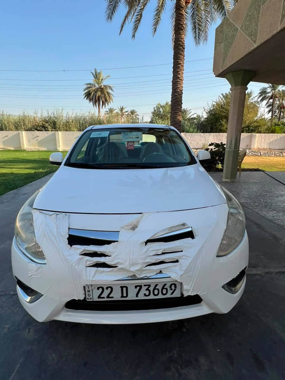 السلام عليكم ورحمة الله وبركاته 
للبيع نيسان سني هندي وكالة سور
موديل 2022 
رقم أربيل هزه وفحص جديد شرط التحويل 
السيارة جديدة بحالة الوكالة 
كفاله من كلشي
سونار جديد مسوي فحص عام
موجود بالمنشور 
السيارة ماشيه 78
كير مكينه شرط
تخم تاير صدر شرط
تبريد شرط
شواصي لغود شرط
السيارة جاهزة للأخير 
السعر 114 ورقه وبيها مجال 
العنوان بغداد 
***********
