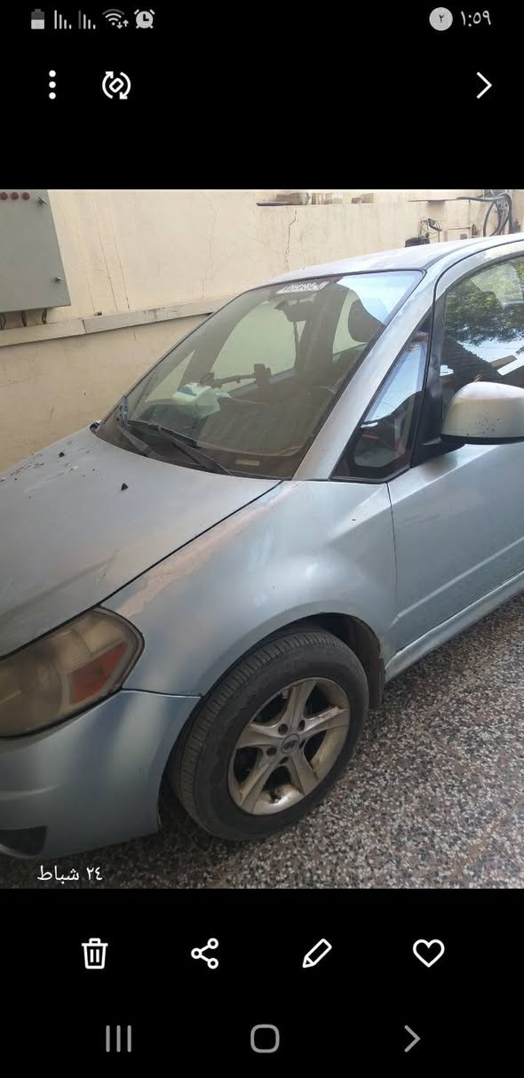 ساسوكي sx4 نضيفه للبيع السعر 60 ورقه وبيهه مجال رقم نكليزي ديالى مكاني بغداد الأتصال ***********
