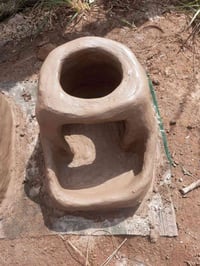 موقد طين • صاج • على الحطب
