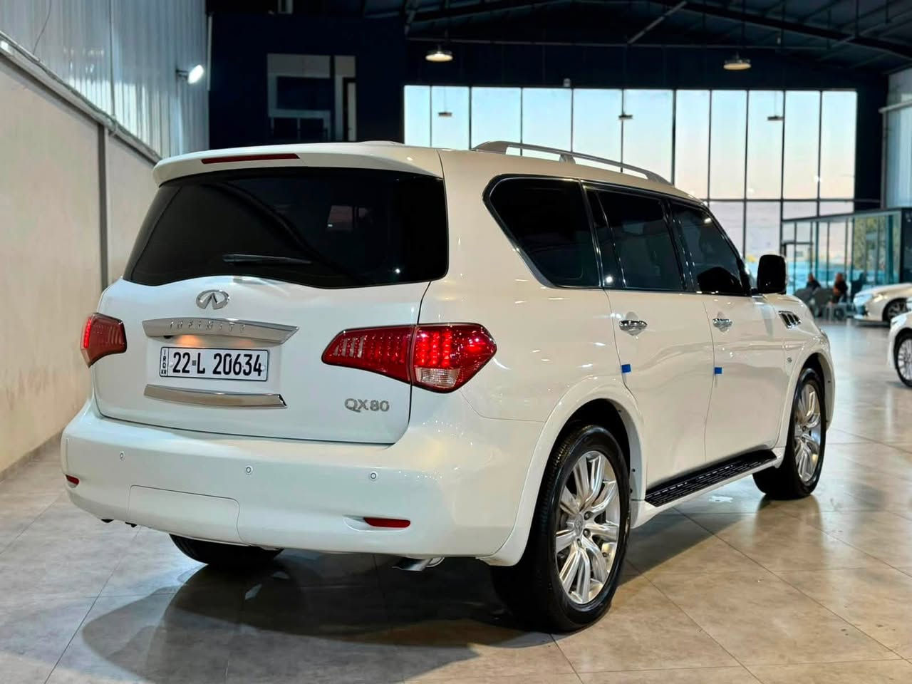 ‏ INFINITI QX80 2014
أنفنيتي QX80 موديل 2014 فول فول مواصفات ١/١
مواصفات خليجي وكالة شريك سردار ✅
سيارة جديد مثل شريكة 📦📦🧿🧿
 شرط شرط  ماكو هيچ  نضافطهة مثل هاي 🧿
-----------------------------------------
مكان🌆: سليماني                   
 سعر💵:  204$ 
تليفون 📲: ***********
                  *********** واتساب
  -----------------------------------------
▫️محريك V8 5.6L تمانية سلندر
🔹گير و محرك بشرط برغي مامفتوح شرط📦
🔹بدون صوت و صرف و خلل كل بشرط فحص
🔹ماشيه 103  الف كيلو متر حقيقي 📦✅
 
▫️سيارة دعامي للدعامية بشرط مكفولة كفاله عامه
🔹بدون صبوغ و بدون بارد و بدون رصعة 
🔹سيارة حيل حيلوة جديد جديد ماشاالله
🔹سيارة على وضع شريكة لوك لوك 📦📦

 
▫️مواصفات
{{ بصمة - سلايت - داخل بيجي - فورويل - رادار امامي و خلفي - رادار جانبي - ثلاجة -  خمس كاميرا - ٣ شاشة - تشغيل عن بعد - صندوق شفت - كشنات جلد - كشنات تتفيئة و تبريد - كشن VIP - كشن و ستيرن خزن - كشنات امامي و خلفي كهربا - تيريد مركزي - حصاص امامي و خلفي - سماعة BOSE - مراي شفت - بغاغ لايت - داخل فورميكا - ڤوليوم - تحديد سورعة - لايت وزينؤن - بگلايت ليد - بعد }}
 
▫️اربع تاير و ويل حجم 22 بيلادي جديد جديد
🔹سيارة جديد ماشالله بدون نواقص
🔹سيارة شرط بدون اى نواقص گير و محرك و حدادي و كاهرباى كولة بشرط
🔹سنوية و رقم جديد سنوي بأسمي تحويل غرامة بشرط

