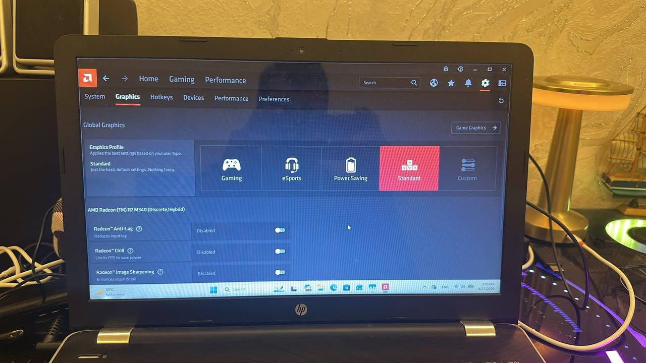 سلام عليكم
معالج i7 7500U

رامات 16 GB
HARD SSD 256

كرت داخلي2 كيكا
كرت خارجي 8 كيكا AMD Radeon (TM) @R7 340
قيم وخذ مكاني بغداد الكرخ 
***********باقي تفاصل. واتس
