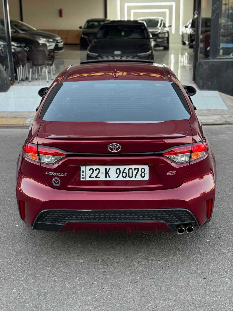🛑  تويوتا كورلا Se 2022   🛑
🔥🔥السعر 145🔥🔥
🛑وارد امريكي ماشيه 63000 mil
🛑ضررها خفيف بوند وربع جاملغ  بدون دواخل شررط وبدون ايربك 
🛑مواصفات Se
🔺بصمه ابواب وبصمه تشغيل 
🔺سلايت روؤف 
🔺شفتات ستيرن 
🔺ويلكب كروم / سبايدر اصلي / دوسات اصلي 
🔺شاشه كبيره وكامره دواره 
🔺رادارات جانبيه وخلفيه وامامي 
🔺تحديد مسار 
🔺اشاره بل مرايه 
🔺لايتات زينون اصلي ولايت لد 
والخ…….
مكانها الموصل / جانب الايسر/ مدينه المعارض الجديده 
معرض الركن الذهبي 
للاستفسار 
***********☎️
☎️***********
🔥🔥السعر 145🔥🔥 موصل, نينوى
