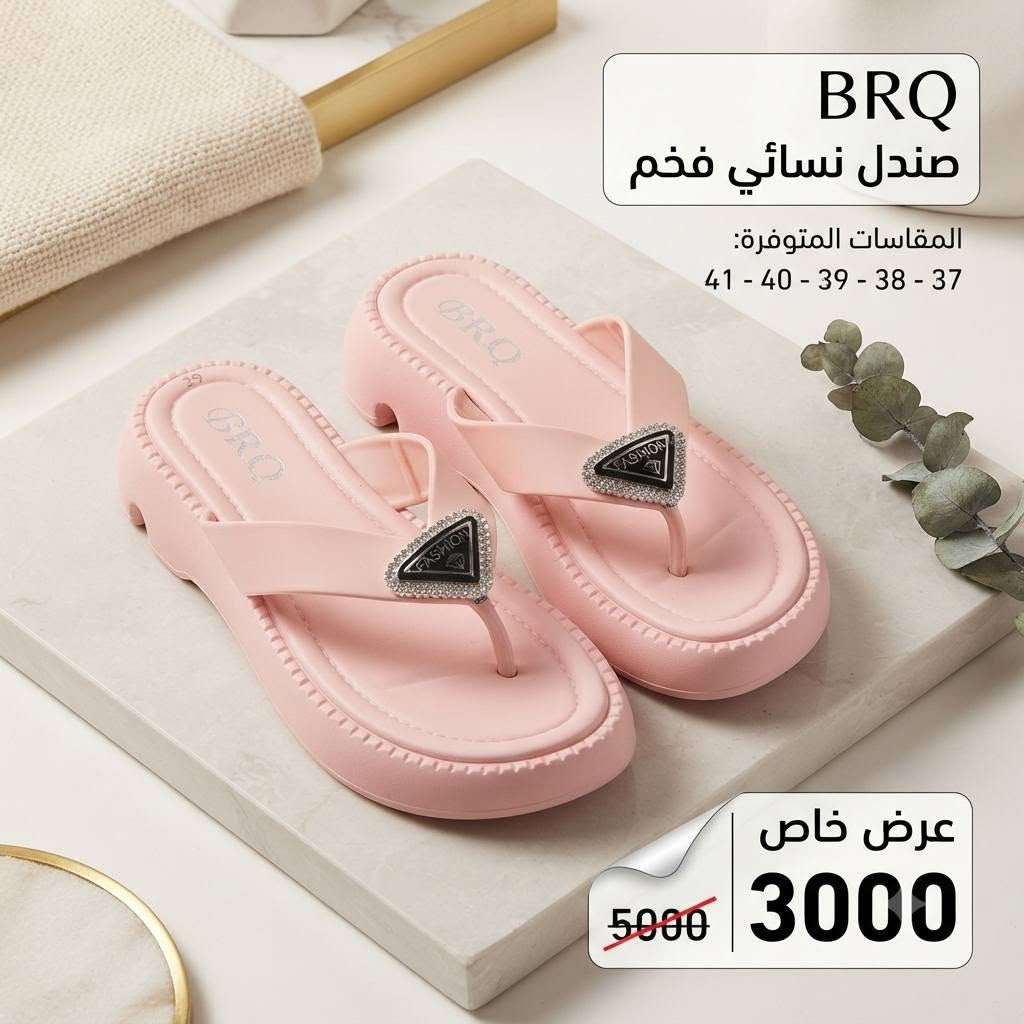 نعال نسائي اصبع نفخ 
تصفيه 
السعر الحالي 3000 بدل 5000
الاحجام 37_38_39_40_41كلشي جديد راح يكون موجود 
بقناتنه غلى التليكرام🌷 
https://t.me/ansdAna
#انسب_الاسعار 😍😍
التوصيل متوفر لجميع انحاء ❤️العراق ❤️
واي طلب اكثر من 45 توصيل مجاني 
للتواصل السريع الاتصال على الرقم او المراسلة على الواتس اب 
***********
