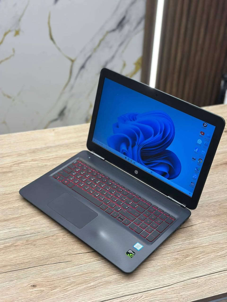 HP OMEN Gaming Laptop
ألعاب + تصميم + مونتاج + برمجة + عمل احترافي
المواصفات:

🧠 المعالج: Intel Core i7-7700HQ

🔢 الجيل: السابع (7th Gen)

🎮 كرت الشاشة: NVIDIA GeForce GTX 1050

💾 ذاكرة كرت الشاشة :2GB

🧠 الرام: 16GB DDR4

💽 التخزين: 500GB SSD

🖥️ الشاشة: 15.6 بوصة

📺 الدقة: Full HD 1920×1080

🪟 نظام التشغيل: Windows 10 Home 64-bit

⌨️ لوحة مفاتيح بإضاءة حمراء

المرفقات :

🎒 حقيبة لابتوب أصلية OMEN

🚚 توصيل لجميع مناطق العراق

🛡️ فحص شامل للجهاز قبل التسليم

تواصل واتساب ***********

