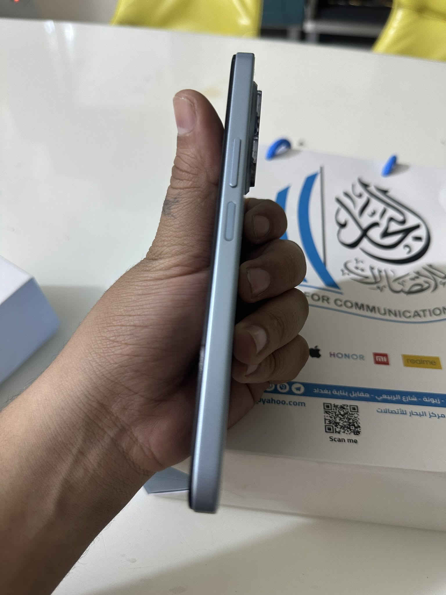 هواوي x7e بس مفتوح كارتون قفل 200 الف تفاصيل وصور كدامك وشوف اذا اكو بهيج سعر السعر قفل كلش كلش بدون اي عملة ابد شراي خاص مكاني بغداد امين ثانية 

***********

نص مكتوب في الصور:
- حول الهاتف MagicOS اسم الجهاز HONOR X7e المعالج المركزي MediaTek Helio G81 Ultra ذاكرة الوصول العشوائي ٦,٠ غيغابايت ٦,٠ غيغابايت Honor RAM Turbo البطارية mAh 7500 دقة الشاشة ٧٢0 × ١٦٠٤ وحدة التخزين الداخلية المساحة الفارغة ١٠٦,٩٧ غيغابايت الإجمالي ١٢٨ غيغابايت الموديل LAB-LX2