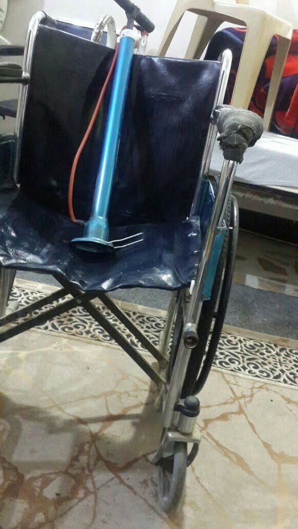 كرسي معوقين مستعمل نظيف جدا نوعية قوية من السعودية يتحمل وزن ثقيل قياس 56 أكبر حجم تاير جوبلس السعر 60 الف سامراء واتساب *********** الظباط الثانية

