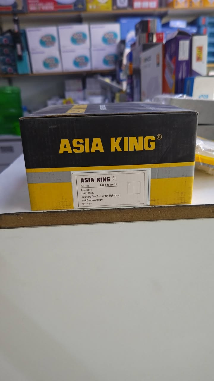 ⚡ بلك مفتاح كهربائي ثنائي ASIA KINGS ⚡
تصميم أنيق وعملي باللون الأبيض، مناسب للبيوت والمحلات والمكاتب، بجودة جيدة وتشطيب مرتب.
💰 بسعر مناسب ومنافس
سعر القطعة 1750 
سعر الباكيت 10 قطع 
 17000
📦 متوفر كميات وجملة
🚚 تجهيز سريع للطلبات
📞 للطلب والاستفسار: ***********
