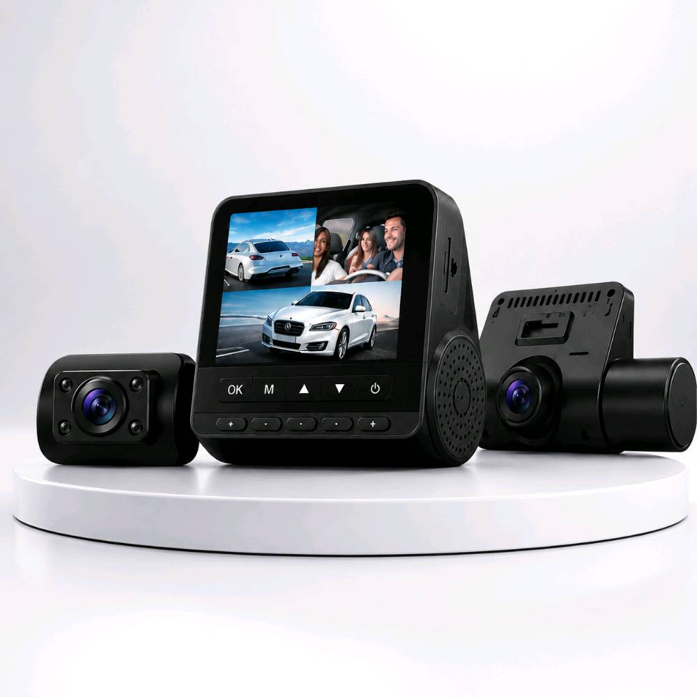 كاميرا سيارة DVR ثلاثية العدسات Full HD 1080P

راقب الطريق من أكثر من زاوية مع كاميرا السيارة DVR المزودة بعدسات أمامية وداخلية وخلفية، مناسبة لتسجيل الرحلات والتنقل اليومي بجودة HD.

• تصوير Full HD 1080P مع دعم تسجيل HD

• عدسة واسعة بزاوية 170° لتغطية أكبر للطريق

• تدعم الرؤية الليلية (Night Vision)

• خاصية G-Sensor لحفظ التسجيلات أثناء الطوارئ

• تسجيل حلقي مستمر (Cyclic / Loop Recording)

• تدعم كشف الحركة (Motion Detection)

• شاشة TFT بقياس 2.0 IPS

• تدعم كارت ذاكرة TF حتى 32GB

• نوع المنتج: Video Car DVR / Driving Recorder
• الموديل: M20 / M80 Driving Recorder
• دقة الفيديو: HD / FHD 1080P
• تنسيق الفيديو: AVI / MOV
• تنسيق الصور: JPG / JPEG
• دقة الكاميرا: 16MP
• زاوية العدسة: 170° واسعة
• الشاشة: 2.0 IPS / 2.4 Inch Color Display
• الميكروفون: مدعوم
• الصوت: Built-in Stereo
• التردد: 50Hz / 60Hz
• منفذ الطاقة: USB 5V 1.5A
• البطارية: Built-in 180mAh / Battery 3.7V
• استهلاك الطاقة: USB 5V ≤ 2.5W
• الذاكرة: TF Card حتى 32GB
• اللغات المدعومة: العربية + عدة لغات أخرى
• حرارة التشغيل: من -20° إلى +60°
•تشتغل معا تشغيل السياره
محتويات العلبة
• كاميرا سيارة DVR
• دليل الاستخدام
• كيبل USB
• قاعدة/ملحقات التثبيت

هاذا العرض بس بسعر 35 الف والكميه محدوده  يتوفر توصيل لجميع محافضات العراق 🚚.