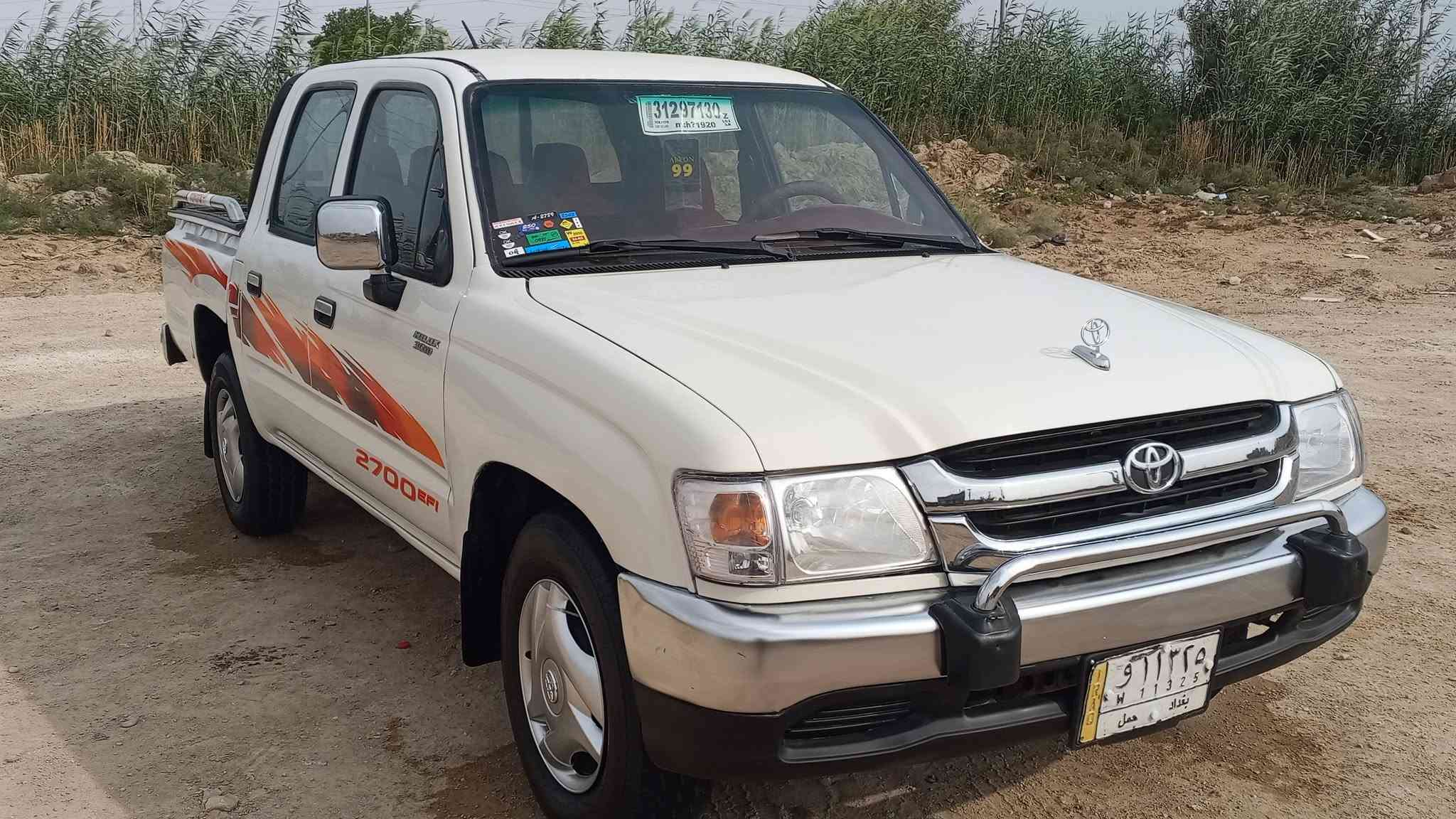 للبيع بيكم تيوتا جمره موديل 2003 رقم بغداد تحويل ثاني يوم مكينة كير حداديه كهربيات دوشمه شاصي كله جاهزة مصبوغة عام سعره 75 ورقة وبيه مجال مكان الناصرية الرفاعي مكلف بلنشر ***********
